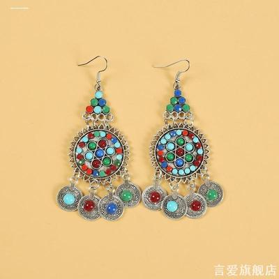 异域民族风项链女长款流苏耳环