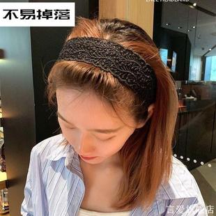 遮白发发箍女2024新款防滑宽边头箍洗脸发带压发卡盖白头发的头饰