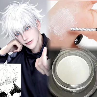 造型摩登打底初雪不易眼线膏适用白色眉膏cos欧式截断提眉