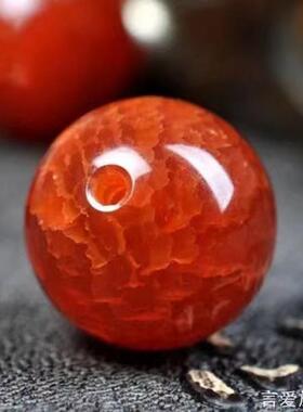 红仿玛瑙散珠diy手工编织穿手链黄绿色珠子单颗弟子珠