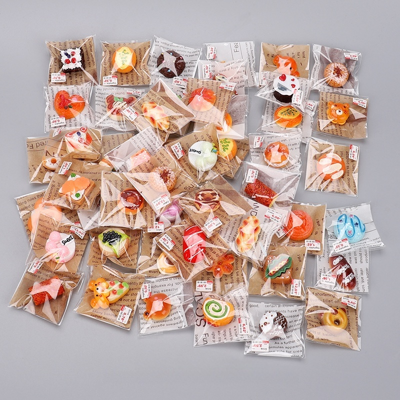 摆件仿真迷你面包蛋糕甜点食物小物品过家家儿童食玩微缩创意模型