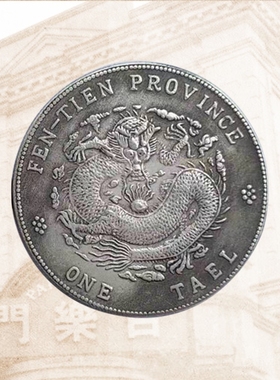 龙银币摆件制安忍水盐水瓶大清银币龙纹银元光绪元宝龙银乾隆铜币