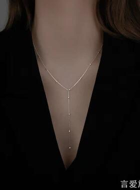 银流苏项链2021年新款女夏简约