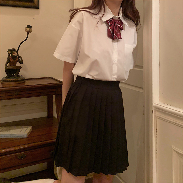 jk制服jk百褶半身裙长裙学院风图片