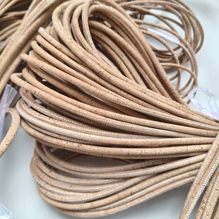 软木绳棕色圆条绳水桶包手机包手提包圆绳等手工饰品配件绳线定制