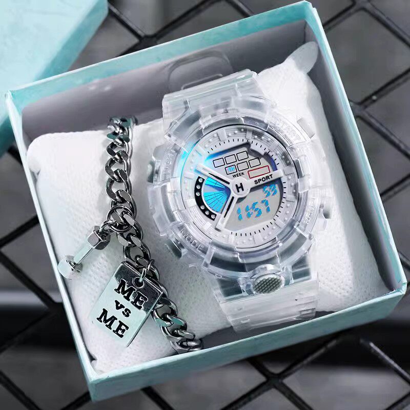 独角兽手表男女生高颜值初高中学生党韩版简约儿童运动电子表