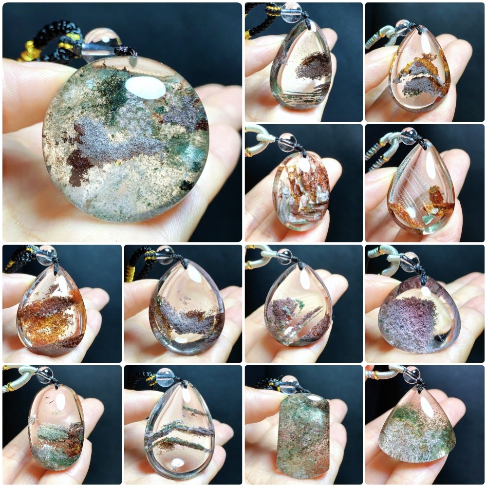 东海水晶天然四季彩幽灵水晶吊坠绿聚宝盆毛衣链水滴项坠原石男女,饰品/流行首饰/时尚饰品新,颈饰,淘宝优惠券,粉丝福利购,淘宝优惠卷