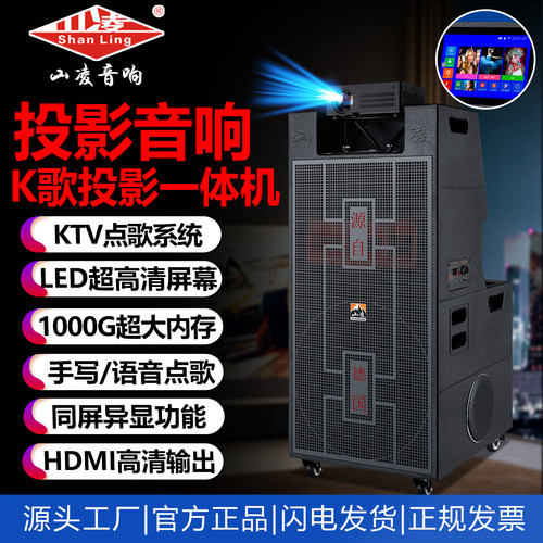 2026新款线阵投影K歌一体机音响