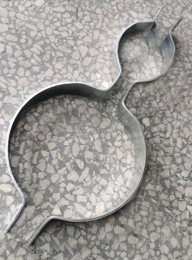 特价高速路牌管卡双半圆镀锌葫芦形抱箍40*4扁铁规格定制140转89