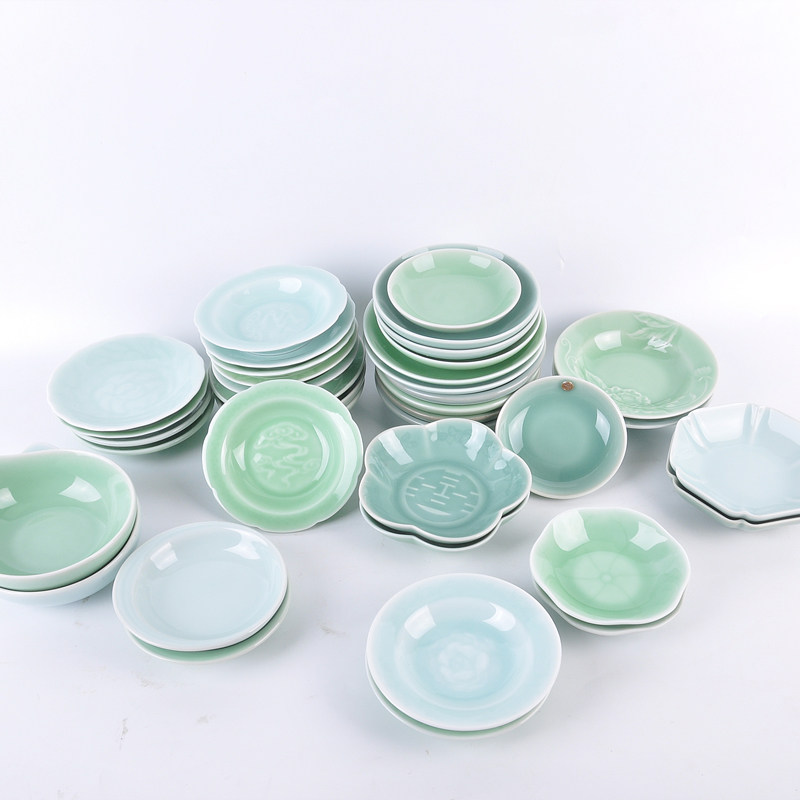 青瓷小碟子陶瓷家用2022新款蘸料调味碟纯色中式圆形泡菜小盘子,餐饮具,碟,淘宝优惠券,粉丝福利购,淘宝优惠卷