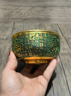 新款高档茶具家用客厅青铜茶杯复古金属茶杯网红送长辈