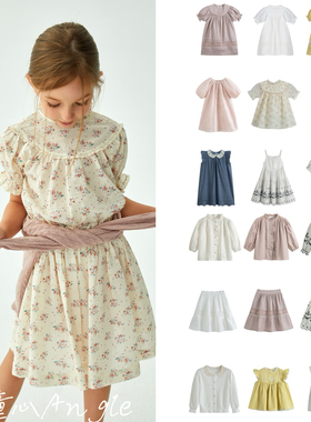 意大利C'era una volta童装26春夏女童碎花连衣裙公主裙半裙现货