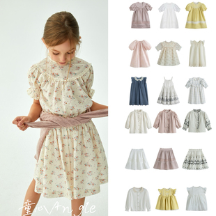 意大利C'era una volta童装26春夏女童碎花连衣裙公主裙半裙现货