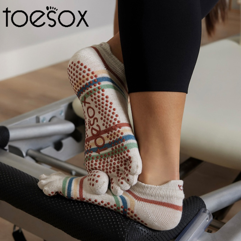 toesox24年新款瑜伽袜女专业防滑瑜伽袜子普拉提袜初学者薄款五指-封面