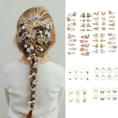 童心家现货 Mimi&Lula 25秋冬女童可爱梦幻发夹发圈发饰发箍