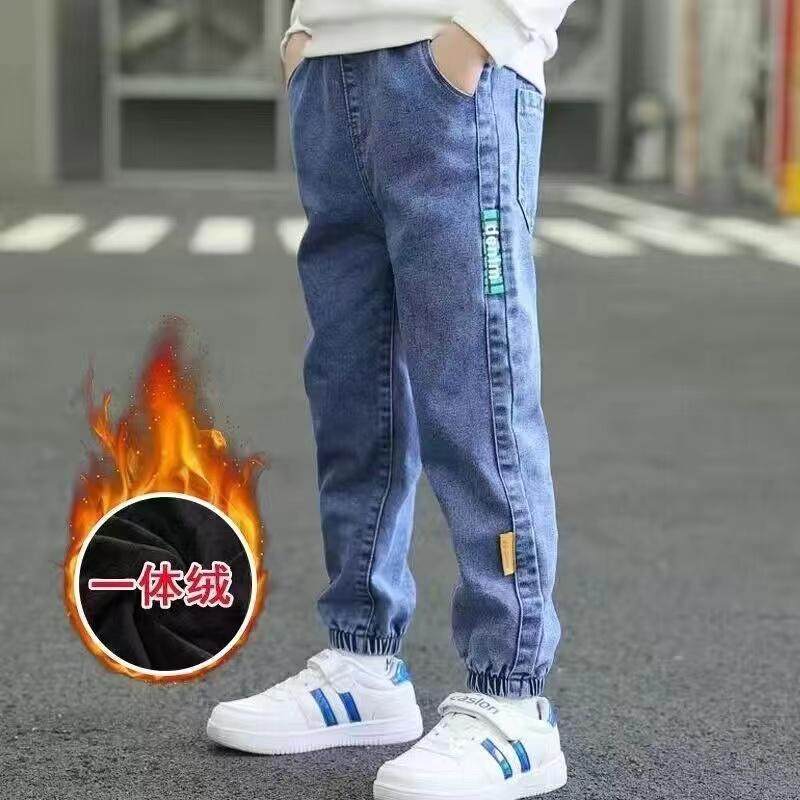 男童弹力牛仔裤春秋休闲宽松