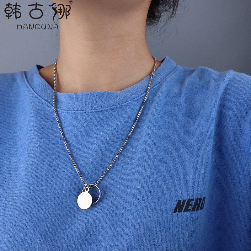 卫衣戒指项链ins冷淡风王一博项链