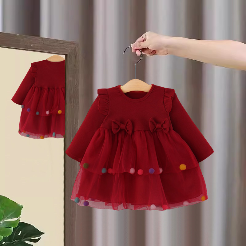 女童连衣裙春秋2025新款礼服