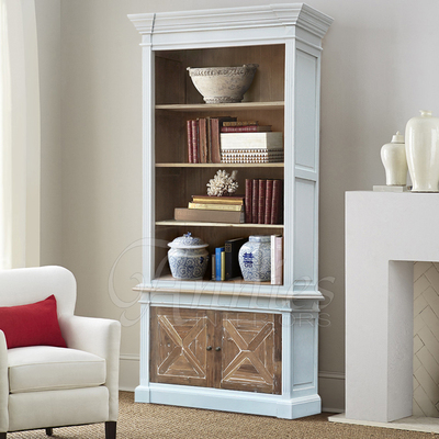 安妮家居欧式家具仿旧2门拼花