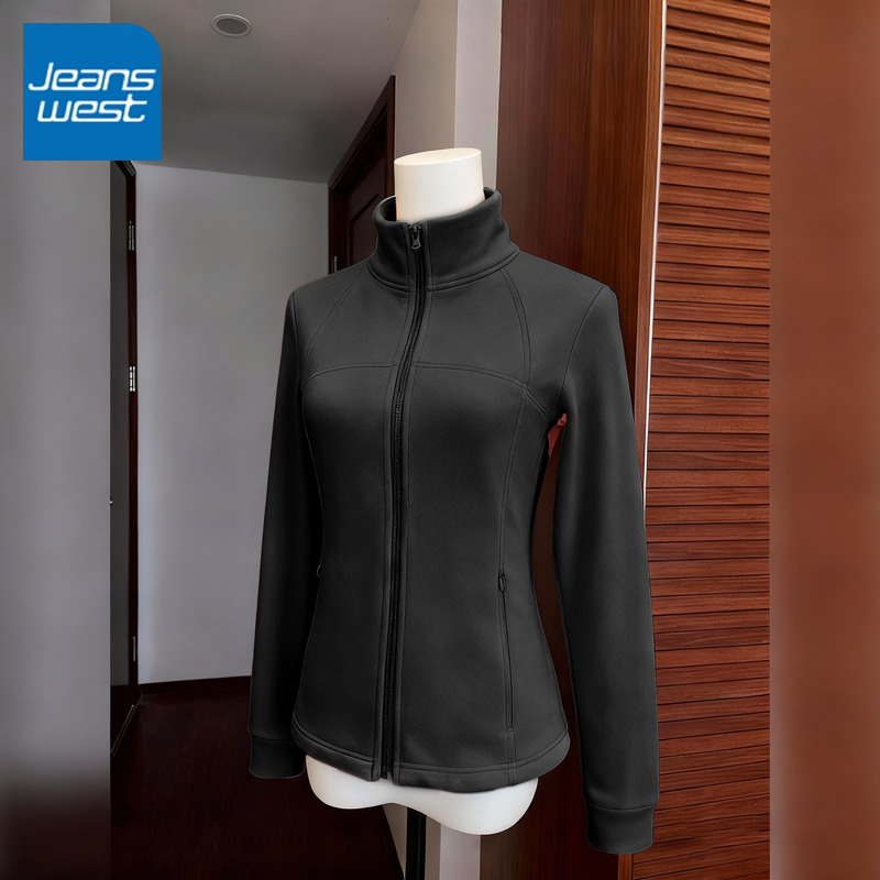 真维斯立领双面绒外套女2025新款