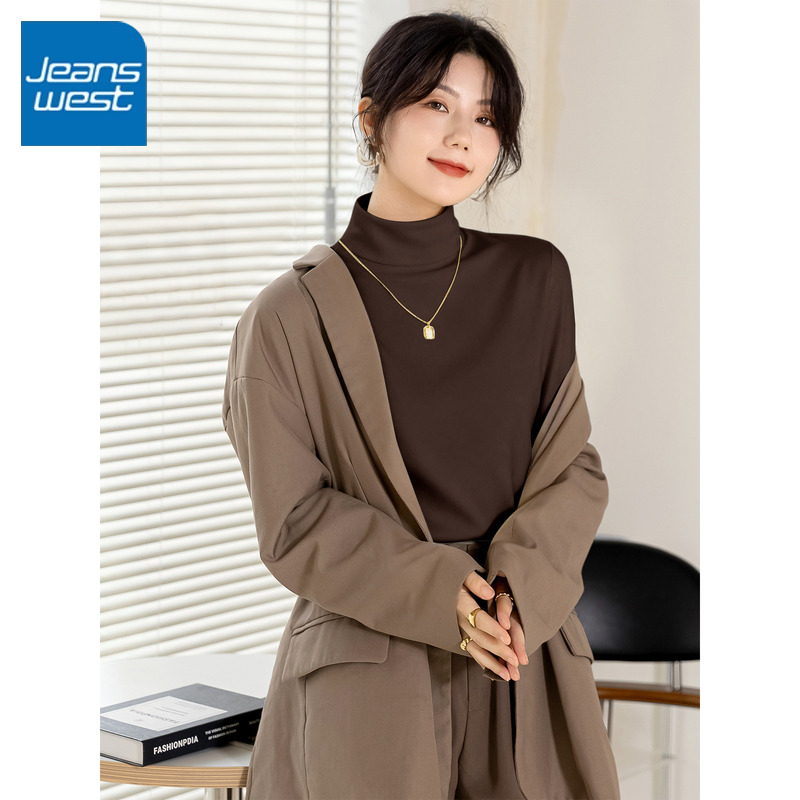 真维斯德绒打底衫女2025年新款