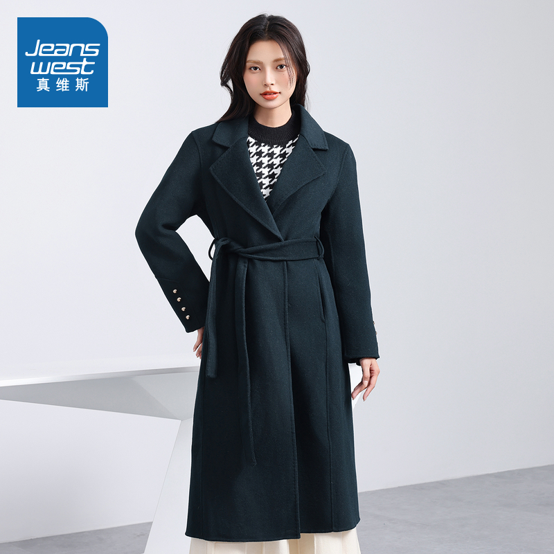 真维斯女装舒适百搭毛呢大衣