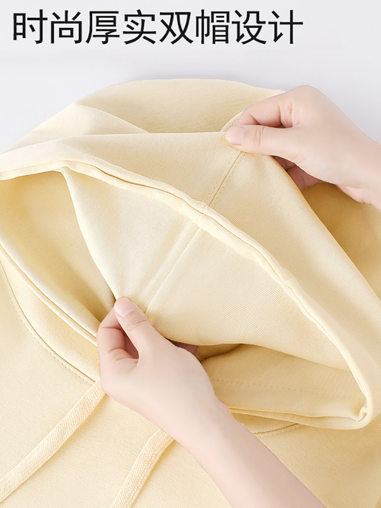 NG JEANSWEST 남성과 여성을 위한 다양한 후드 스웨트셔츠 커플을 위한 가을과 겨울 벨벳 두꺼운 풀오버 재킷