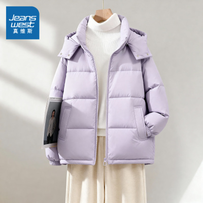 真维斯面包服女棉服夹棉厚外套