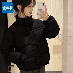 NOA真维斯立领羽绒服女 2026新款冬季小个子面包服保暖加厚外套女