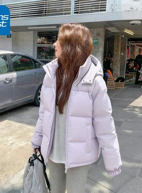 NOA真维斯连帽棉服女 2025秋冬季新款加厚保暖棉袄小个子棉衣外套