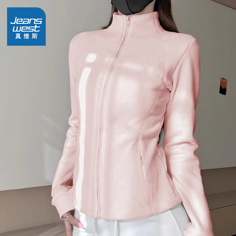 NOW真维斯摇粒绒外套女款2025秋冬季新款立领加绒卫衣冲锋衣内胆