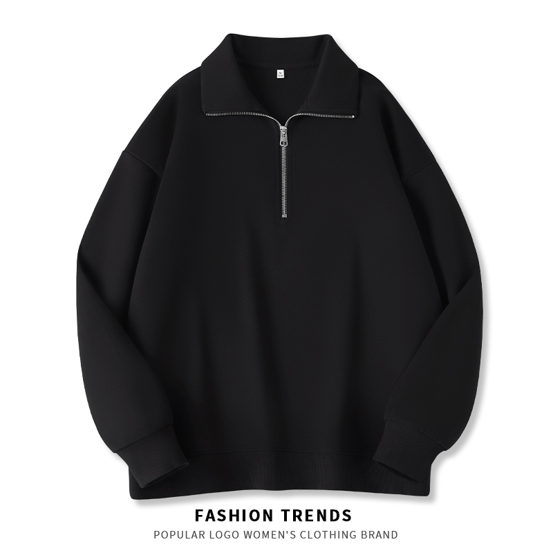 真维斯翻领卫衣女春秋2024年新款