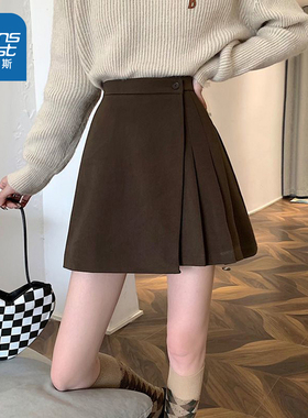 LE真维斯女装2025春季新款女装半身裙短款简约A字裙百搭潮流时尚