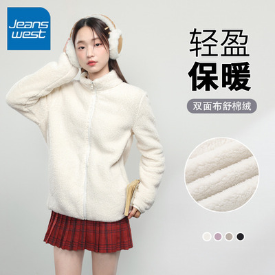 KV真维斯摇粒绒外套女2025新款爆款加绒加厚秋冬冲锋衣内胆抓绒衣