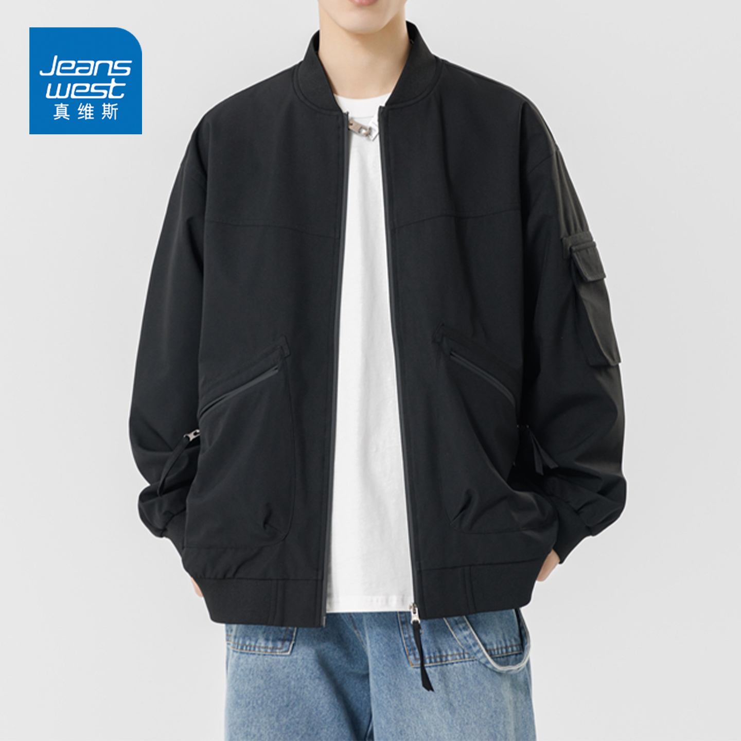 真维斯潮牌男士夹克外套情侣上衣