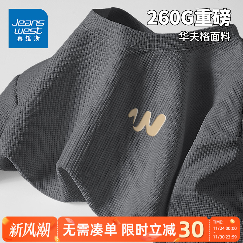 重磅260G短袖t恤男宽松半袖