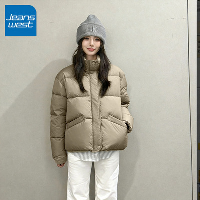 KV真维斯短款棉服女2025新款秋冬季加厚保暖小个子宽松面包服女款