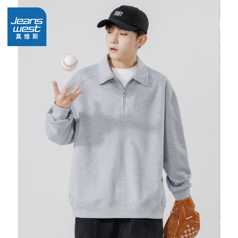 真维斯美式校园时尚潮流长袖上衣