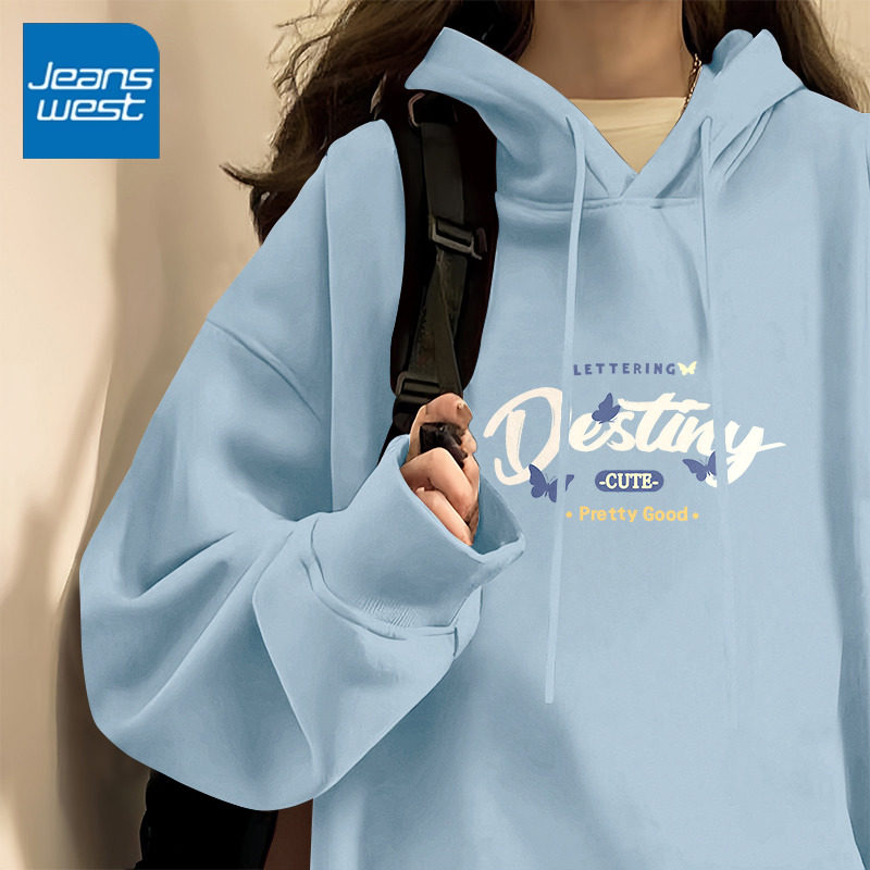 NOA真维斯卫衣女2026新款秋冬季重磅美式休闲宽松慵懒风连帽外套,女装/女士精品,卫衣/绒衫,淘宝优惠券,粉丝福利购,淘宝优惠卷