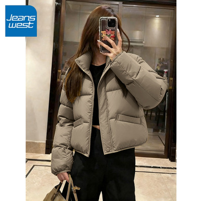 真维斯短款棉服女款冬季2025棉袄