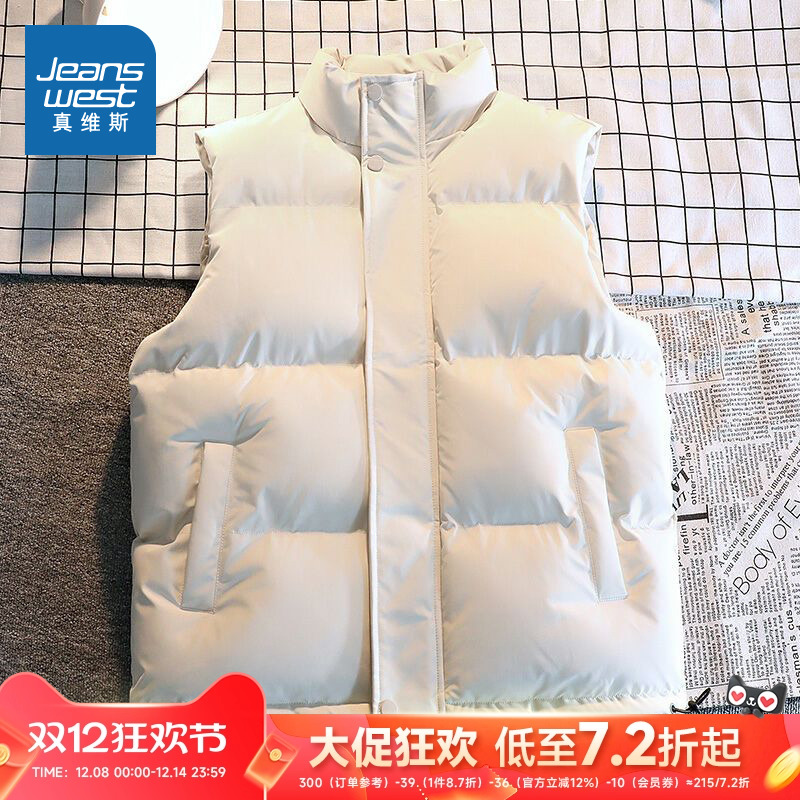 坎肩外套男立领宽松厚款保暖上