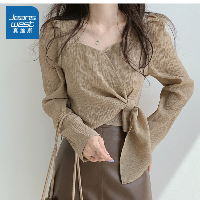 潮牌百搭设计感显瘦不规则衬衫