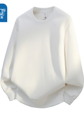 YD真维斯男款2025冬季新款直筒圆领卫衣纯色百搭日常通勤男卫衣