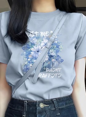 KWV真维斯纯棉短袖女t恤夏季女装2026新款夏装宽松半袖内搭小上衣