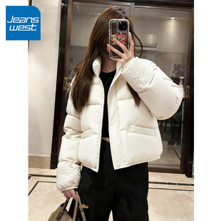 2025好看加厚棉袄子棉衣夹棉外套冬装 冬季 棉服女款 KCV真维斯短款