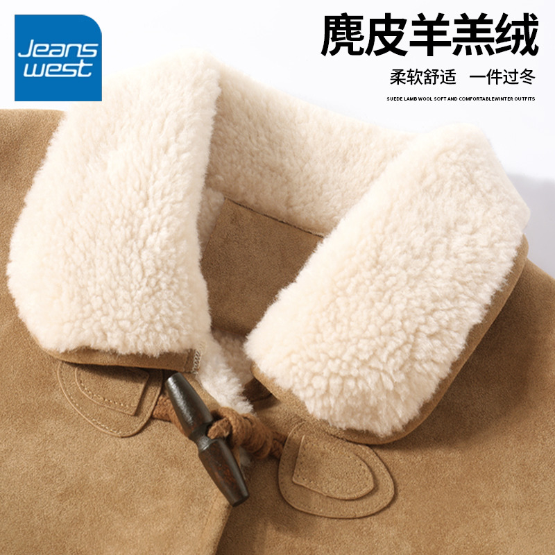 真维斯皮毛一体外套女