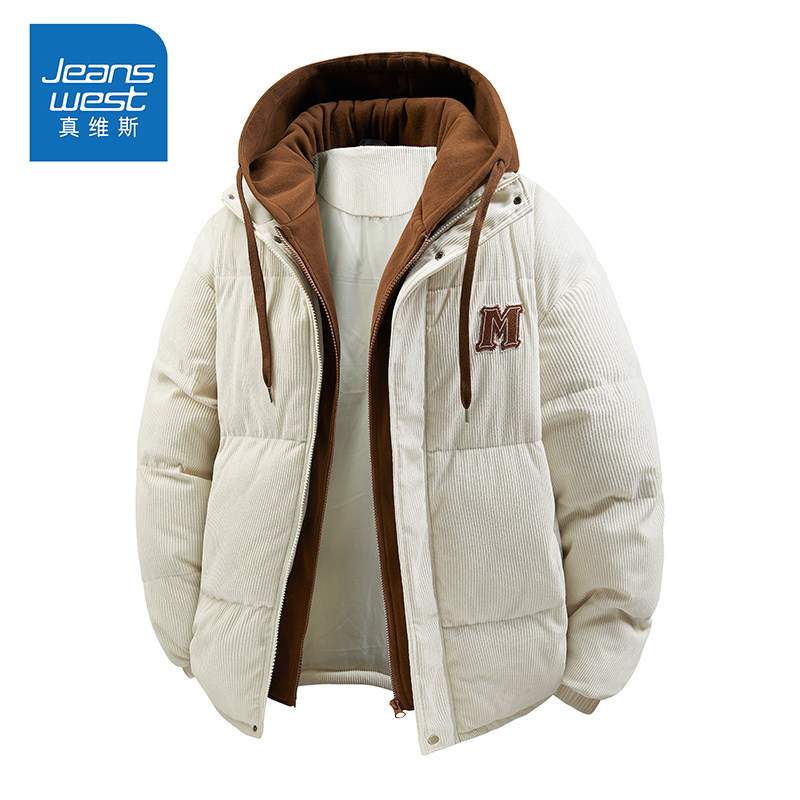 真维斯秋冬季新款男士棉衣保暖