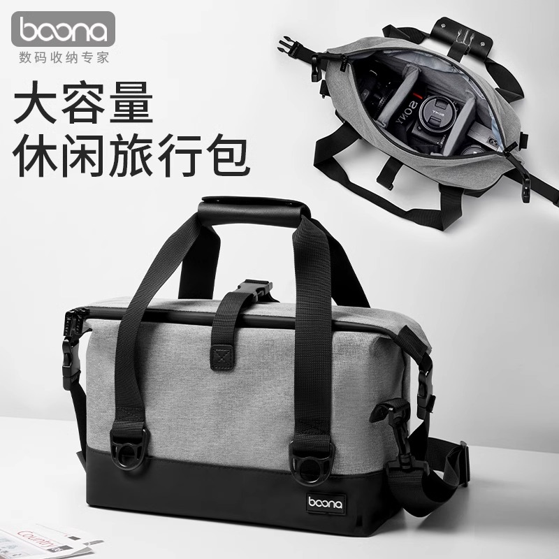 包纳数码相机包微单单反收纳包大容量手提男士旅行通勤包防水单肩包肩EOS摄影适用于800D6D90D200DM50R10R7