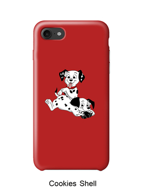 Cookies Shell 斑点狗手机壳磨砂硬壳 iPhoneX 6 7plus半全包