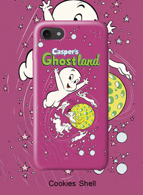 casper鬼马小精灵 手机壳亮面磨砂硬壳iPhoneX 67plus半全包